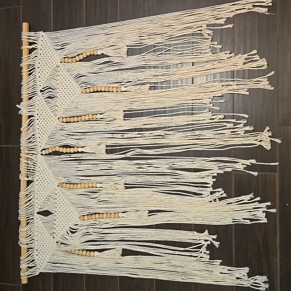 Macrame Scandinavian Hobo Wall Decor 41 X 41 NWOT - Picture 2 of 6